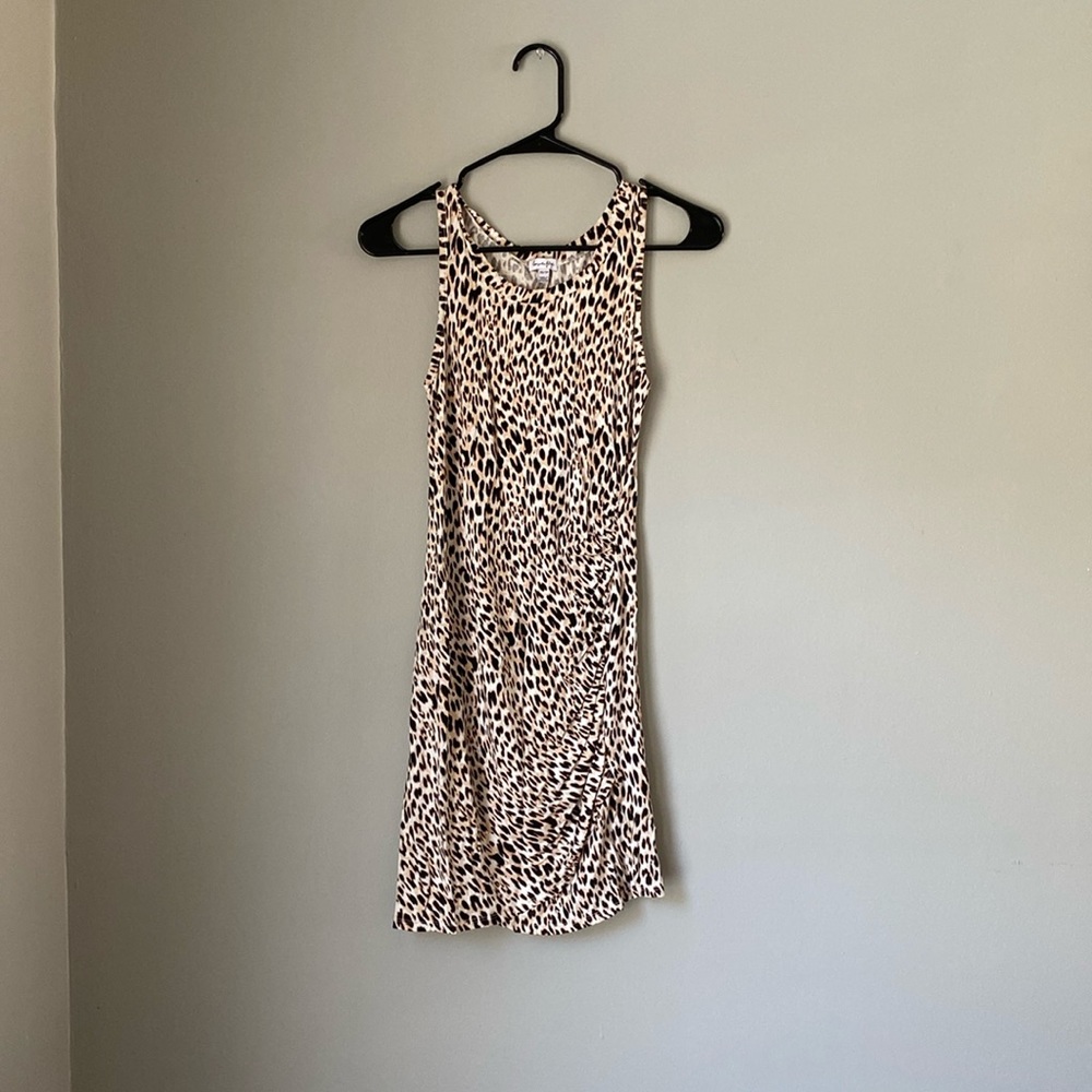 Cheetah Print Body Con Dress